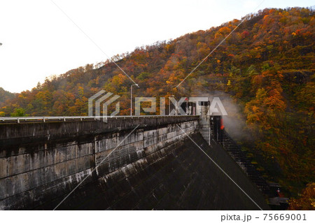 早出川ダムの紅葉(新潟県) 早出川ダムの紅葉(新潟県) 75669001