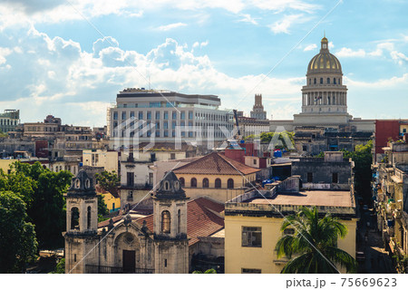 skyline of Havana, or Habana, the capital of Cuba 75669623