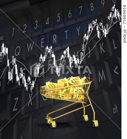 為替通貨と株式市場の買い物かご 75669958