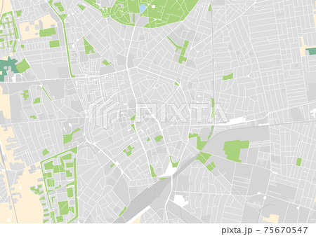 vector city map of Debrecen, Hungary 75670547