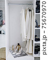 Modern beautiful dressing room with a variety of things 75670970