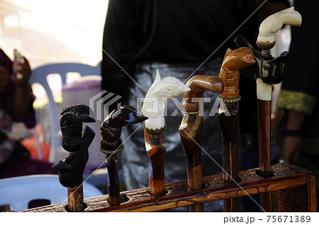 Keris is a traditional weapon of the Malay community in Malaysia. Made manually by using the selected iron. The handle is made of wood or ivory. 75671389