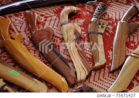 Keris is a traditional weapon of the Malay community in Malaysia. Made manually by using the selected iron. The handle is made of wood or ivory. Keris is a traditional weapon of the Malay community in Malaysia. Made manually by using the selected iron. The handle is made of wood or ivory. 75671427