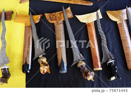 Keris is a traditional weapon of the Malay community in Malaysia. Made manually by using the selected iron. The handle is made of wood or ivory. Keris is a traditional weapon of the Malay community in Malaysia. Made manually by using the selected iron. The handle is made of wood or ivory. 75671443