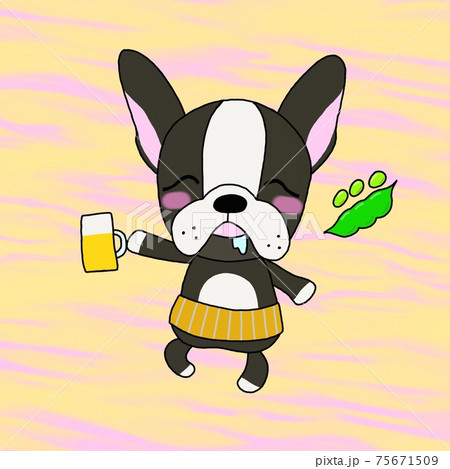 酔っ払いのフレンチブルドック 75671509