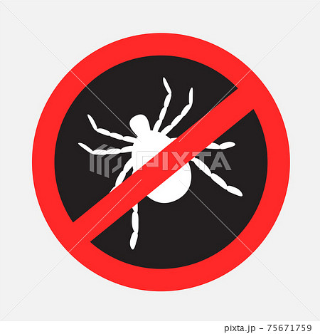 anti mite beetle insect sticker dark sign anti mite beetle insect sticker dark sign 75671759