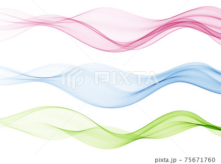 A set of transparent waves.Abstract colour background waves. A set of transparent waves.Abstract colour background waves. 75671760
