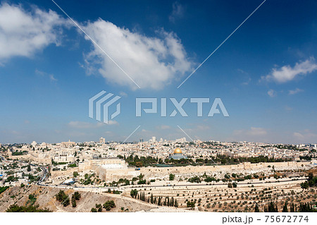 View of the Old City of Jerusalem View of the Old City of Jerusalem 75672774