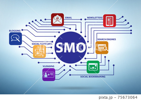 Social media optimisation concept in marketing Social media optimisation concept in marketing 75673064