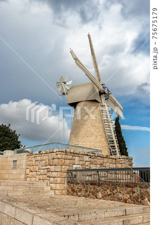 The Montefiore Windmill in Jerusalem The Montefiore Windmill in Jerusalem 75675179