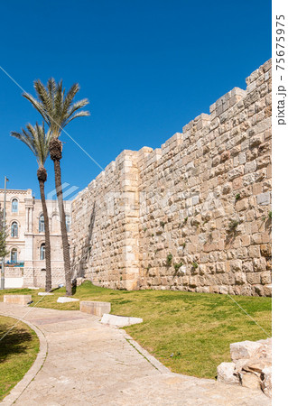Outside the Jerusalem Old City Walls Outside the Jerusalem Old City Walls 75675975