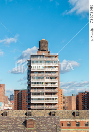 NYC Apartment Building with Water Tower 75675999