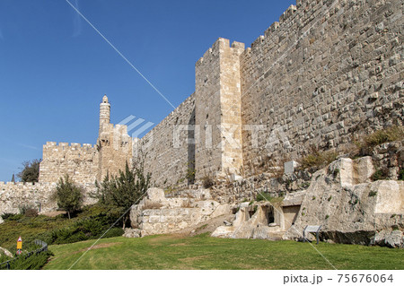 Jerusalem Old City Walls and the Citadel Jerusalem Old City Walls and the Citadel 75676064