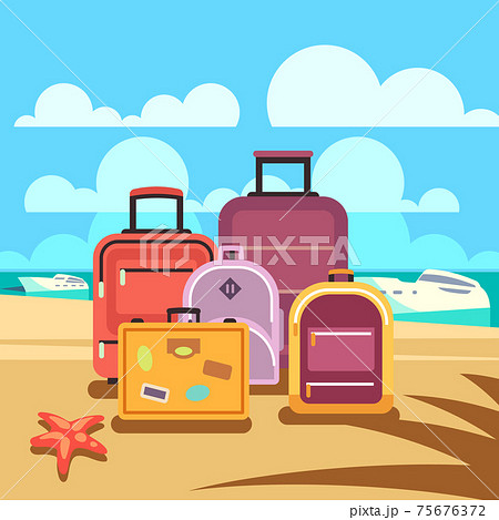 Traveling planning, summer vacation, tourism background with passenger luggage Traveling planning, summer vacation, tourism background with passenger luggage 75676372