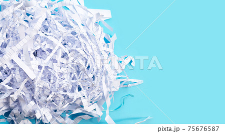 Recycle shockproof paper on blue background. Recycle shockproof paper on blue background. 75676587