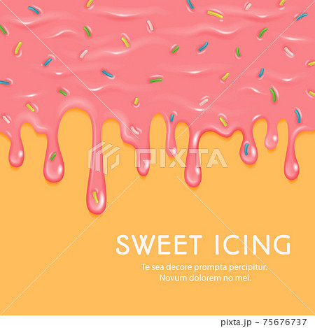 Dripping pink sweet donut glaze background Dripping pink sweet donut glaze background 75676737