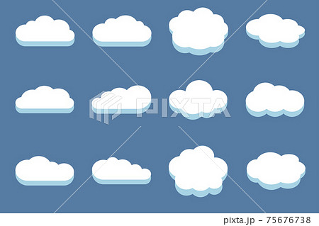 Set of clouds in the blue sky Set of clouds in the blue sky 75676738
