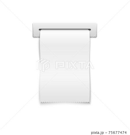 Blank shopping cash receipt 75677474