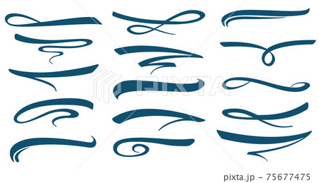 marker stroke line lettering underlines collection marker stroke line lettering underlines collection 75677475