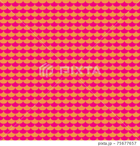 Pink and orange scales seamless pattern 75677657