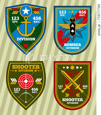 Special unit military army and navy patches, emblems set 75677780