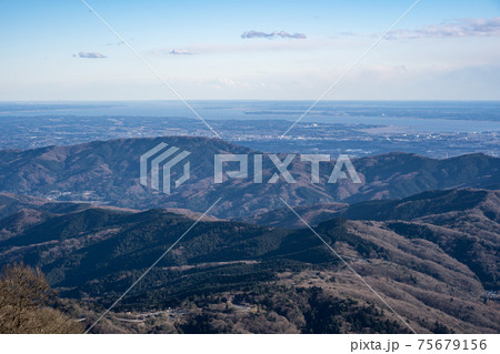 筑波山 女体山山頂からの風景 筑波山 女体山山頂からの風景 75679156