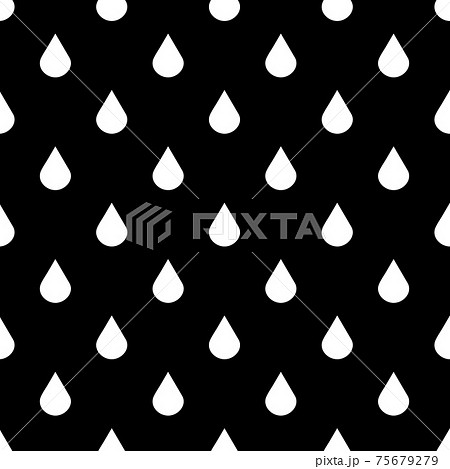 Black and white water drops seamless pattern Black and white water drops seamless pattern 75679279