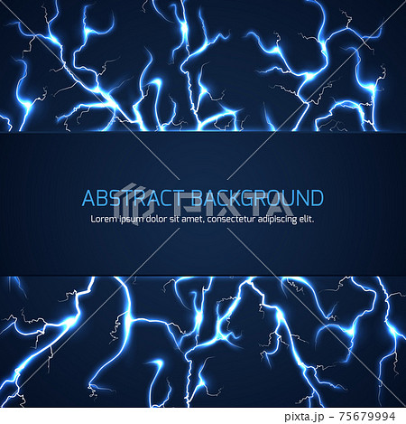 Abstract background with lightnings and text 75679994