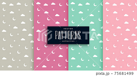 cloud moon and star dreamy patterns set cloud moon and star dreamy patterns set 75681499