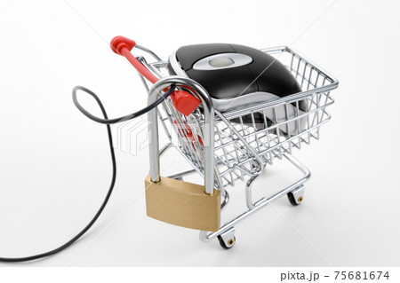 Shopping Cart and Computer Mouse Shopping Cart and Computer Mouse 75681674