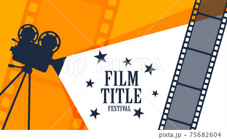 cinema movie film festival poster design background cinema movie film festival poster design background 75682604