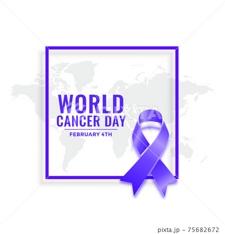 february 4th world cancer day awareness poster design 75682672