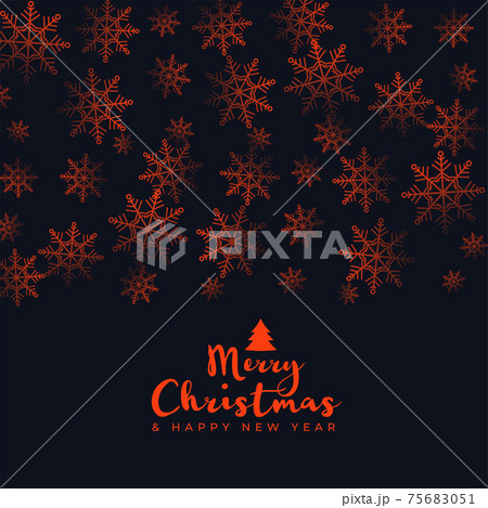 merry christmas background with snowflakes pattern decoration 75683051