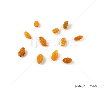 Delicious raisins isolated on white background 75683653