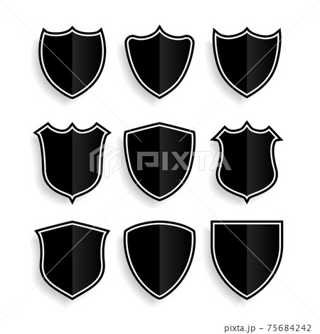 shield symbols or badges set of nine shield symbols or badges set of nine 75684242