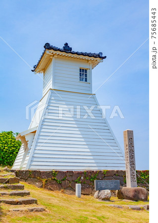 旧福浦灯台（日本最古の木造灯台）　石川県羽咋郡志賀町にて 75685443