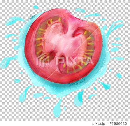 番茄和水粉畫 75686680