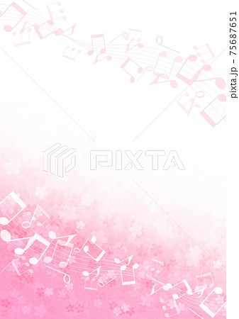 桜と音符のフレーム no.13 桜と音符のフレーム no.13 75687651