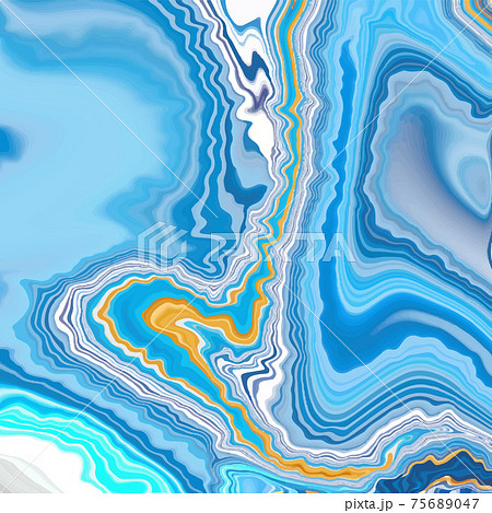 Golden blue marble. A beautiful combination of blue marble and gold. For invitations and banners. 75689047
