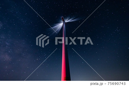風力 夜空 空 75690743