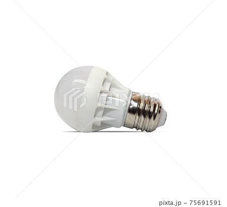 LED bulb isolated on white background LED bulb isolated on white background 75691591