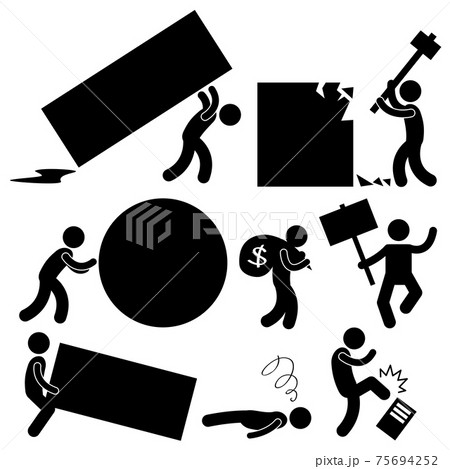 Business Work Burden Obstacle Workplace. Business Work Burden Obstacle Workplace. 75694252