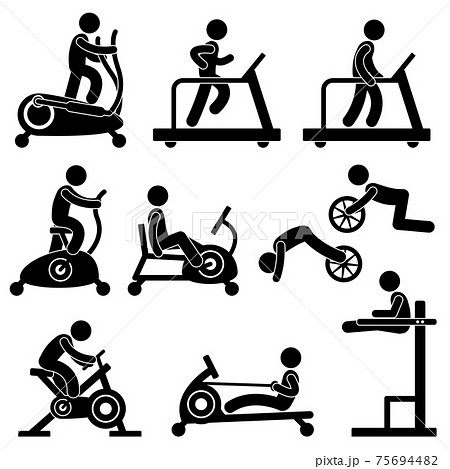 Gym exercise icon, outline style 15264676 Vector Art at Vecteezy