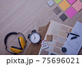 Interior materials design for home and renovation building. 75696021