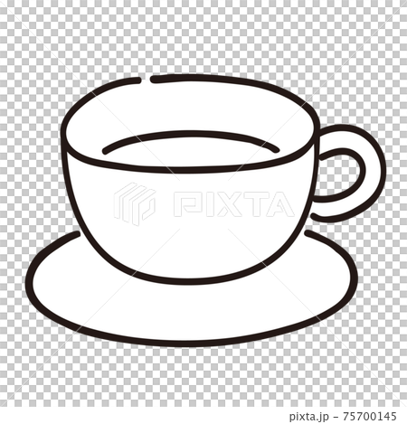 イラスト素材 カップ ソーサー コーヒー 紅茶のイラスト素材 イラスト素材 カップ ソーサー コーヒー 紅茶のイラスト素材