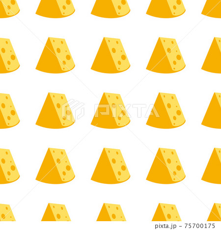 Cheese seamless pattern. Pieces of yellow cheese. Cheese seamless pattern. Pieces of yellow cheese. 75700175
