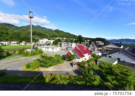 2020年夏、盛駅から釜石駅までの三陸鉄道リアス線からの車窓風景 75701758