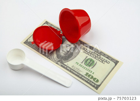 image of coffee capsule money white background image of coffee capsule money white background 75703123
