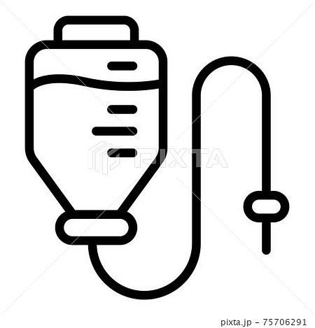 Gynecology dropper icon, outline style Gynecology dropper icon, outline style 75706291