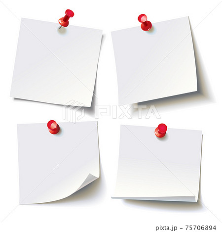 Different sheets, pinned red pushbutton, ready for your message Different sheets, pinned red pushbutton, ready for your message 75706894